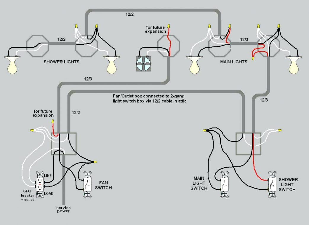 Wiring Lights And Outlets On Same Circuit Diagram Basement A Full - Wiring A Light Switch Diagram