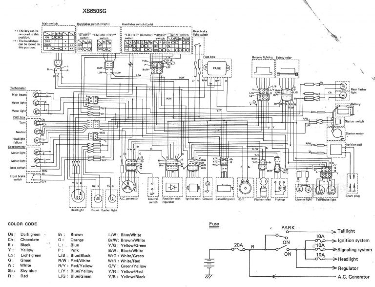 Xs650: 80 Xs650G And Sg Wiring Diagrams | Thexscafe - Sg Wiring Diagram ...